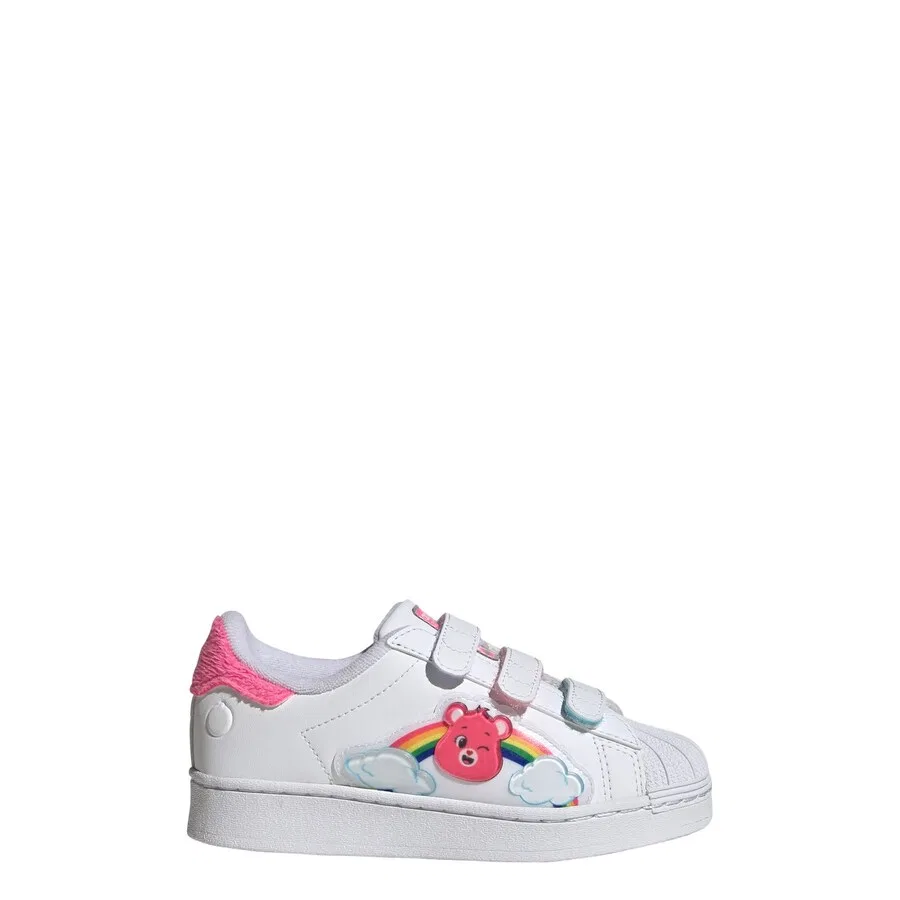 Кроссовки ADIDAS ORIGINALS 'Care Bears Superstar' белого цвета — фото 2