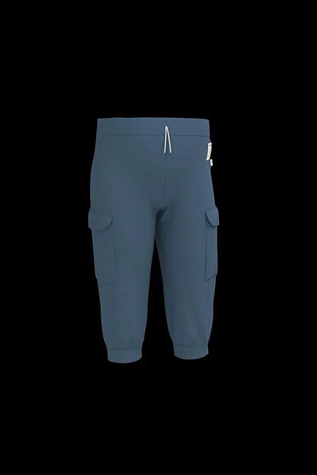 Детские брюки для девочек хлопковые Babycosy, Navy Blue — фото 2