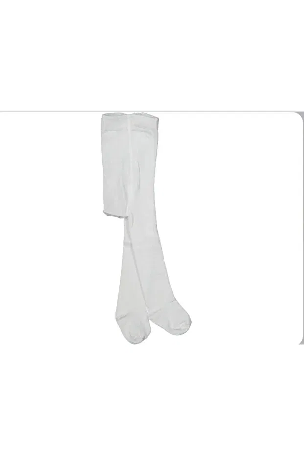 Детские колготки хлопковые Unisex Baby Plain Cotton Pantyhose Skycott, White