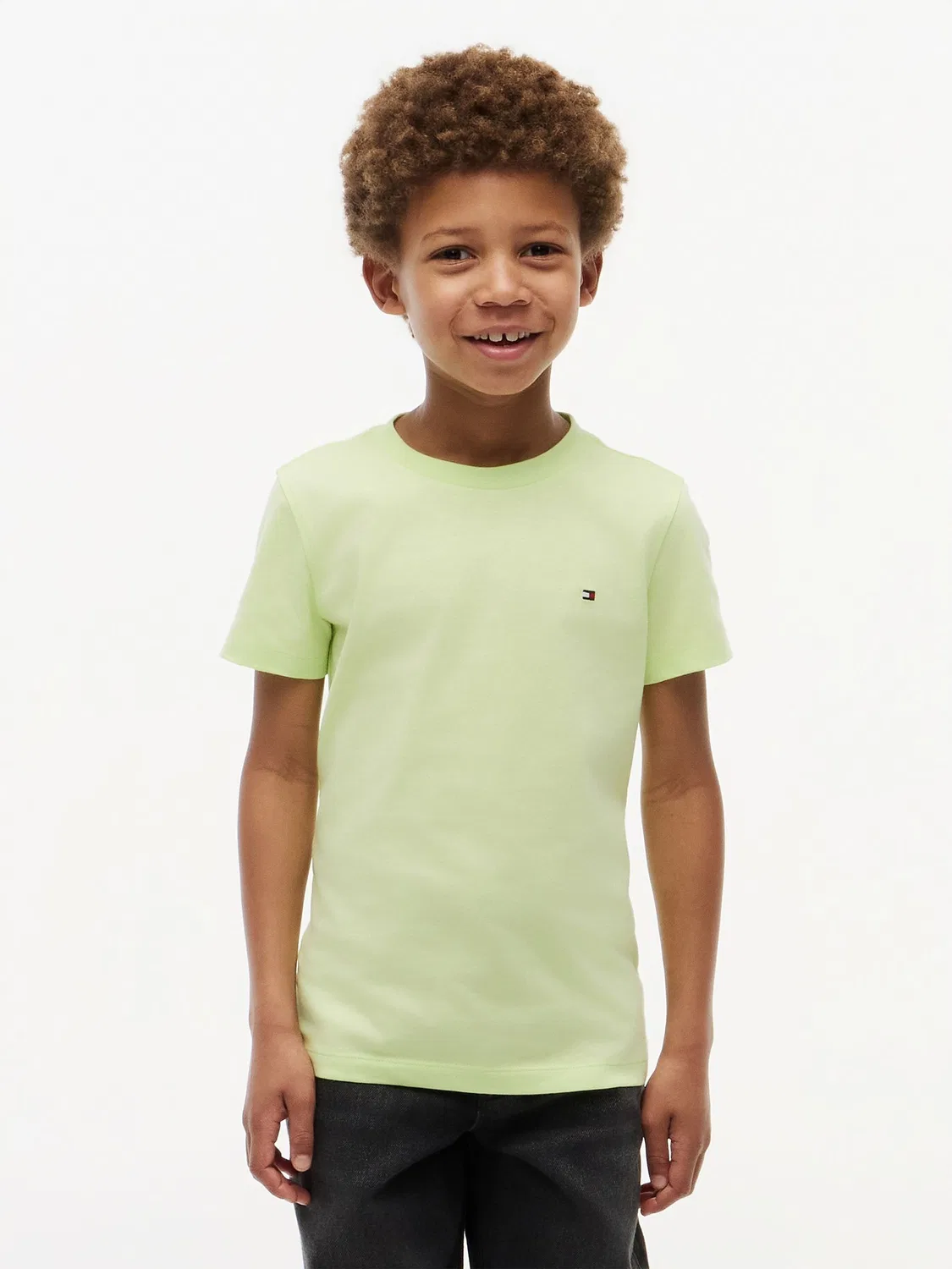 Футболка с вышивкой флага Tommy Hilfiger, Regular Fit, зеленый