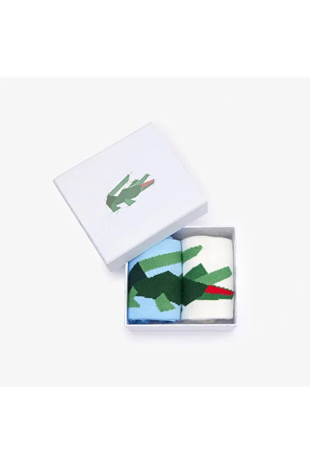 Носки женские Lacoste 62E, хлопковые, белые — фото 3