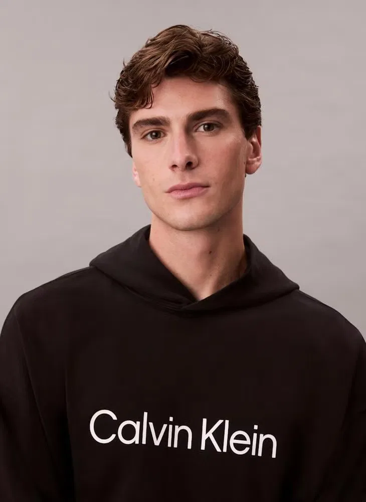 Худи с логотипом Logo Calvin Klein, черный — фото 4