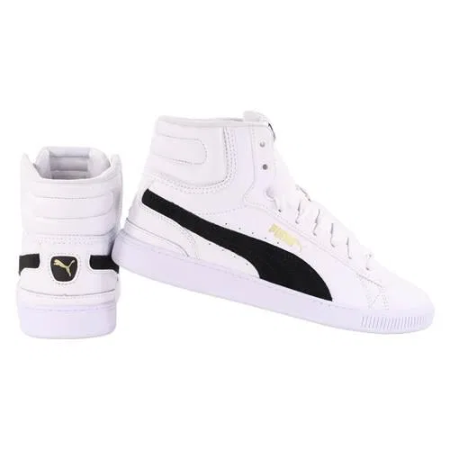 Детские кроссовки с высоким берцем Puma Vikky V3 Mid, Weiß — фото 3