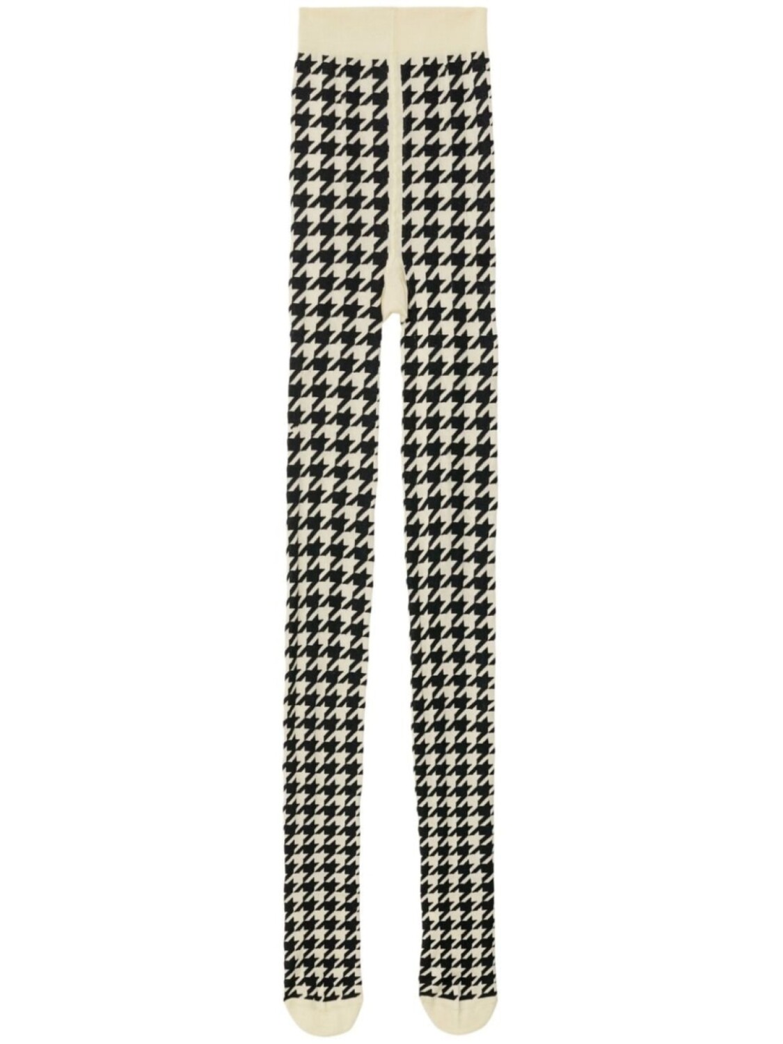 

Burberry колготки с узором в елочку, нейтральный цвет