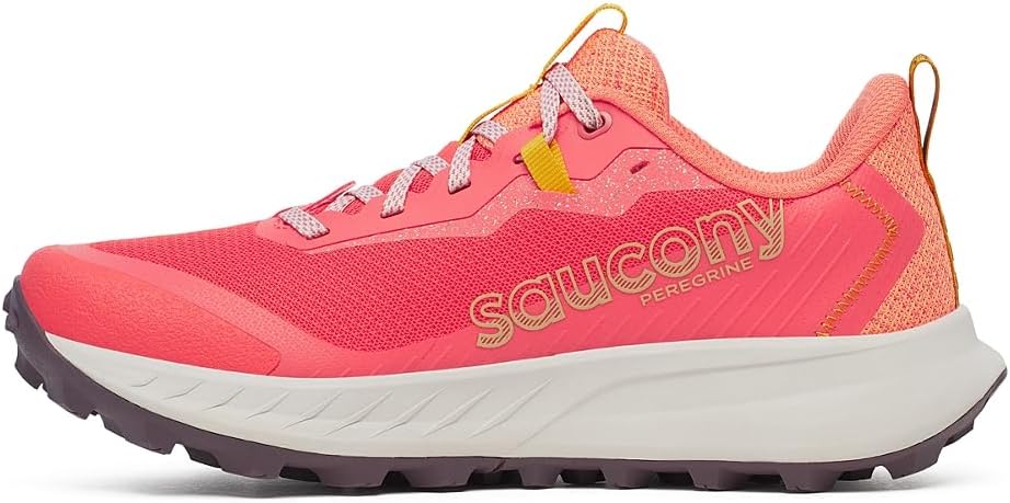 Мужские кроссовки для трейлового бега Saucony Peregrine 15, Coral/Salmon — фото 3