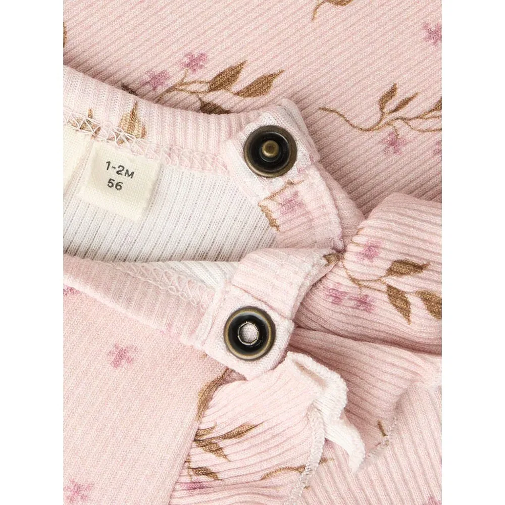 Боди с длинными рукавами Name It Gavo Eko Slim Lil Atelier, бежевый — фото 3