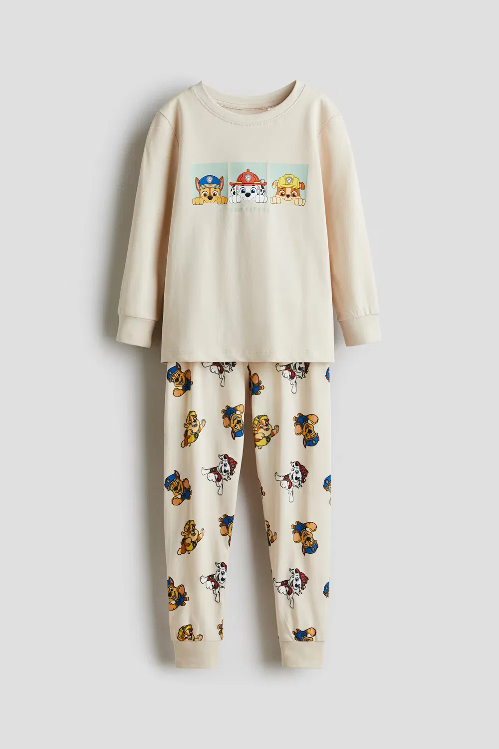 Пижама с принтом из хлопкового трикотажа H&M, Hellbeige/Paw Patrol