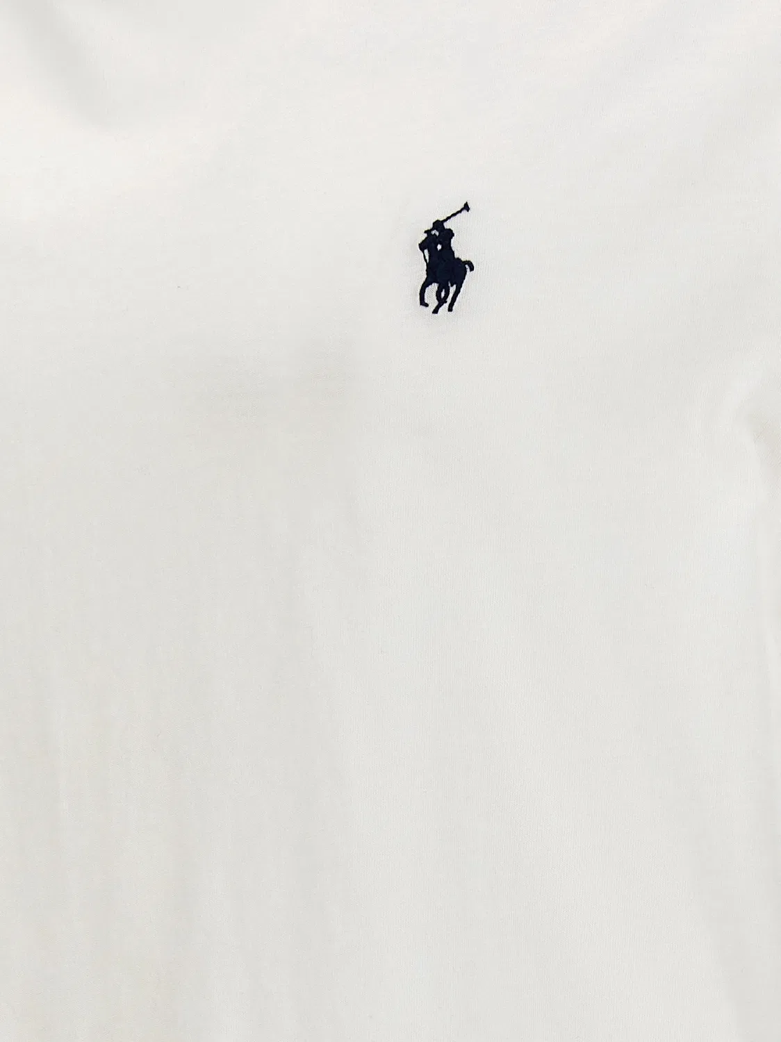 Мужская футболка хлопковая White Cotton T-Shirt Polo Ralph Lauren, White — фото 4