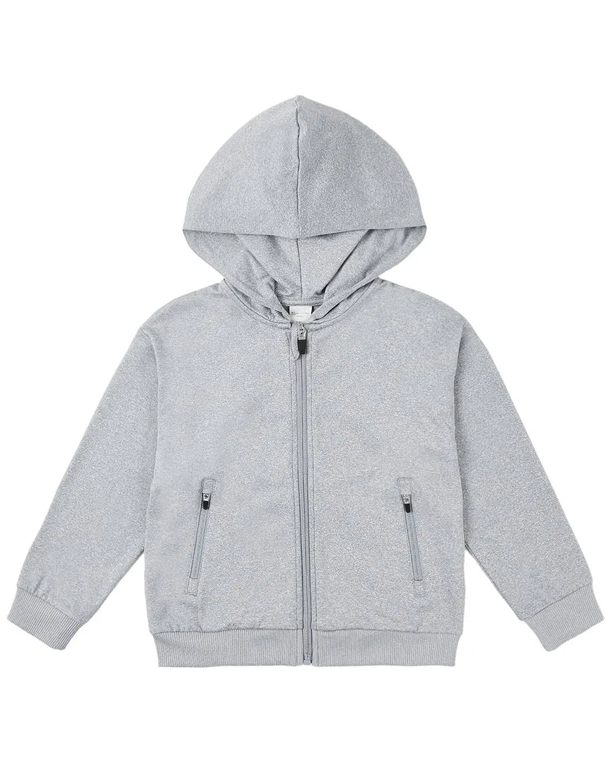 Детское худи на молнии с вышивкой Rylee + Cru, синий — фото 2