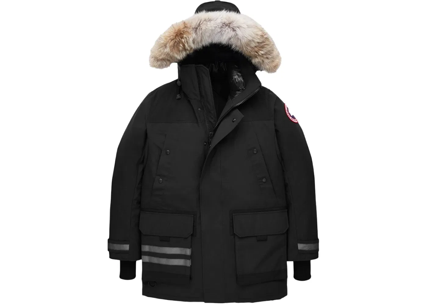 Мужская куртка-парка с меховой отделкой Erickson Fur Parka Jacket Canada Goose, Black