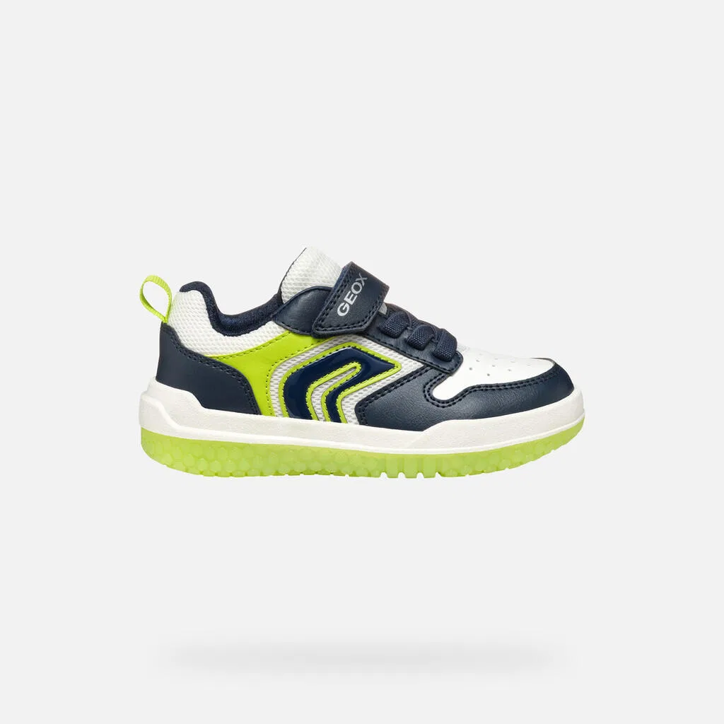 Детские кроссовки с подсветкой Buzzerlight B Geox, Navyblau Anisgrun — фото 2