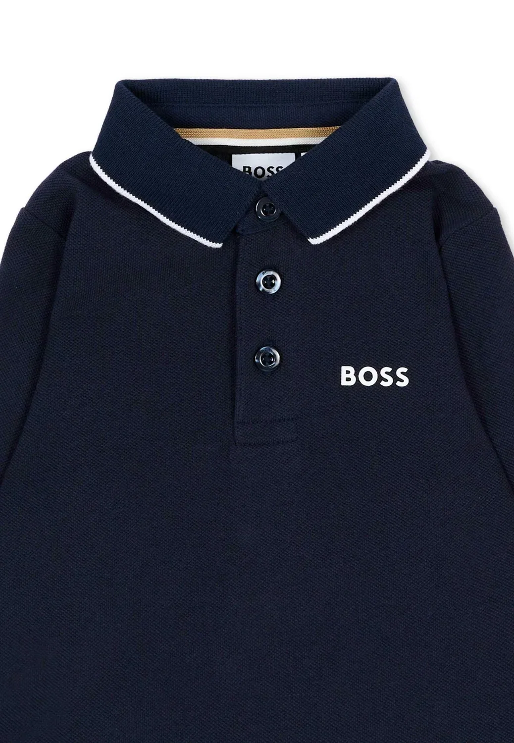 Поло - рубашка поло Boss Kidswear, Blue — фото 3