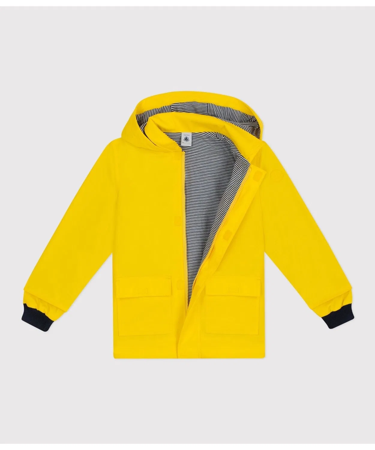Детская куртка-парка с капюшоном, водоотталкивающая PETIT BATEAU, Navy — фото 2