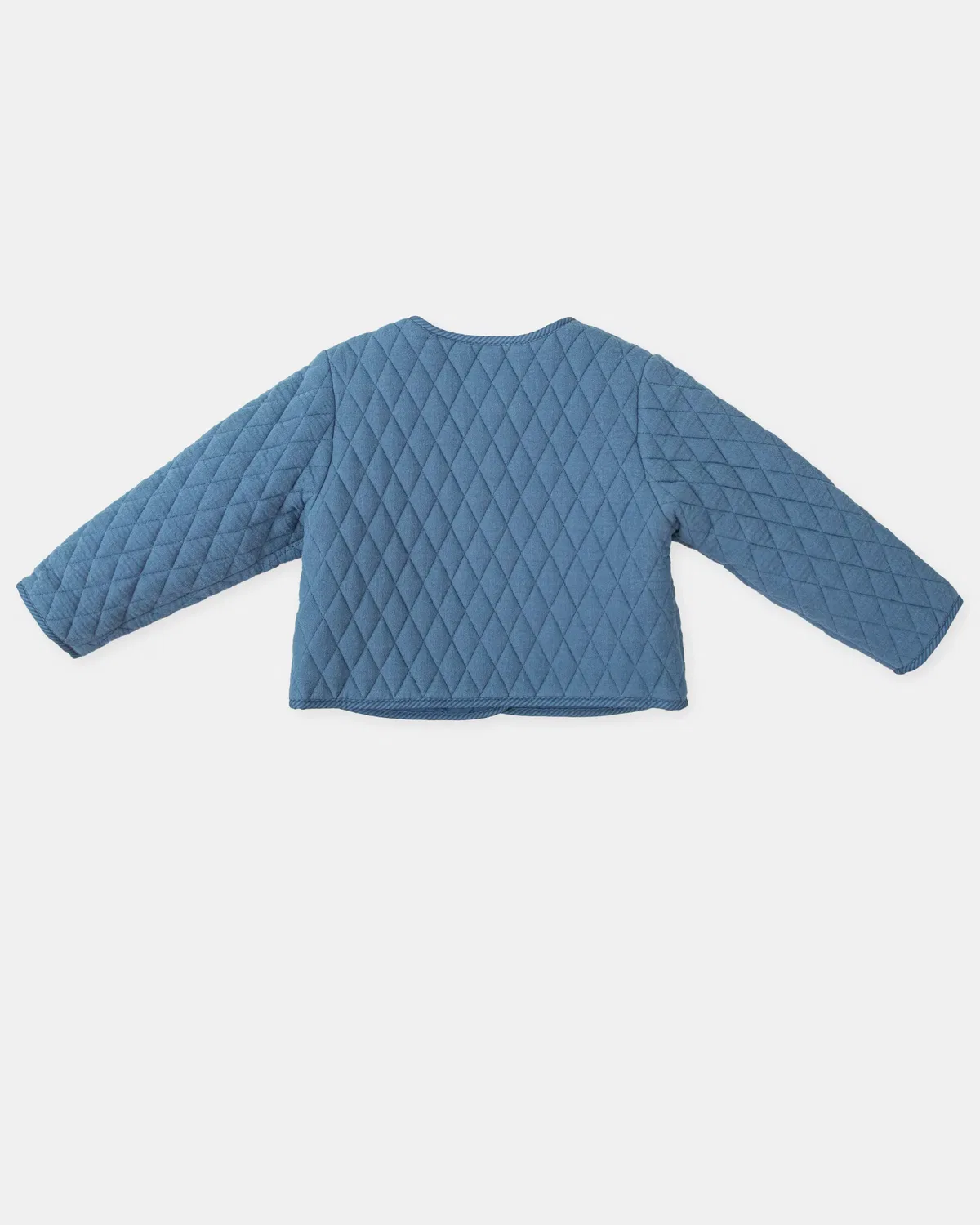 Детская куртка для девочек стеганая Tutto Piccolo, Azul Grisáceo — фото 3