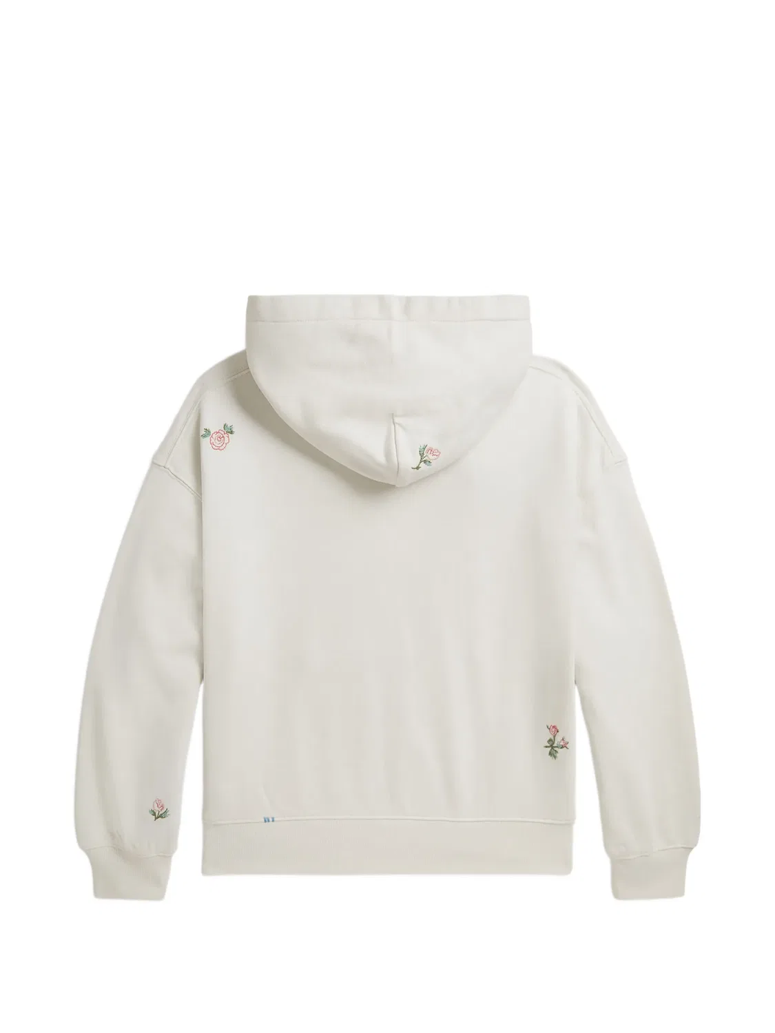 Худи с цветочной вышивкой Polo Ralph Lauren Kids, белый — фото 2