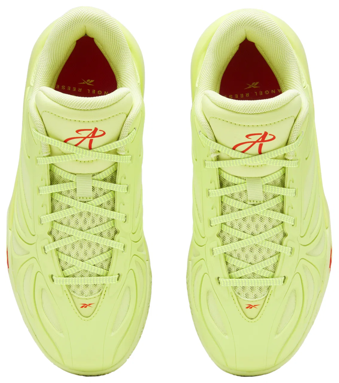 Кроссовки для девочек Angel Reese 1 Reebok, цвет Highlighter Green — фото 3
