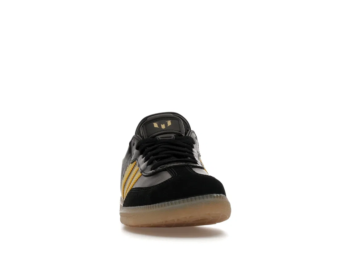 Детские кроссовки с принтом Adidas Samba Adidas, Black/Gold/Gum — фото 2