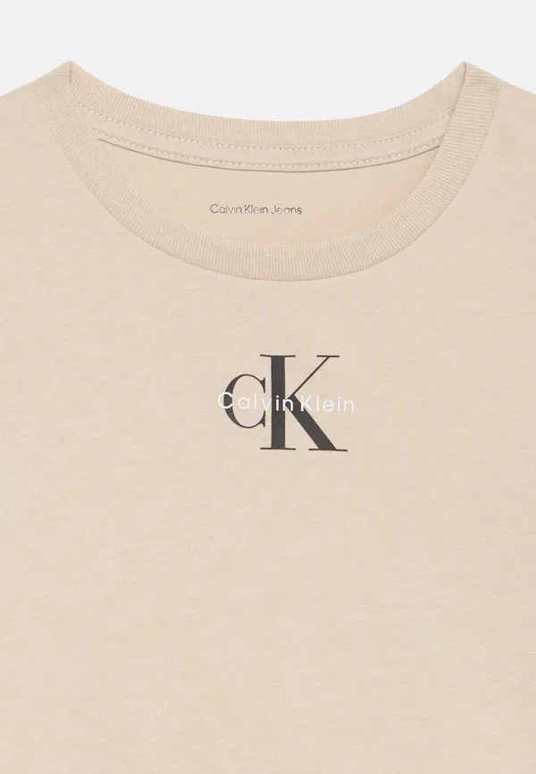 Комплект из 2 футболок - базовая футболка Calvin Klein Jeans, овсяный — фото 4