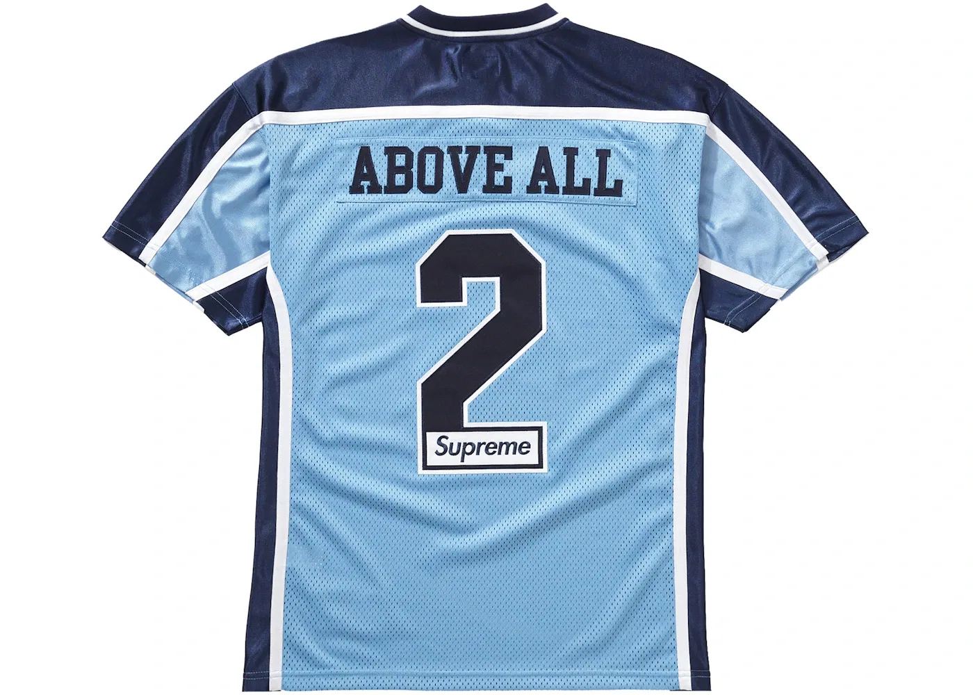 Мужская футбольная джерси Supreme Above All Football Jersey Light Blue — фото 2
