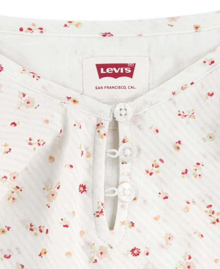 Топ с длинным рукавом и оборками, модель для девочек Levi's, Egret — фото 3