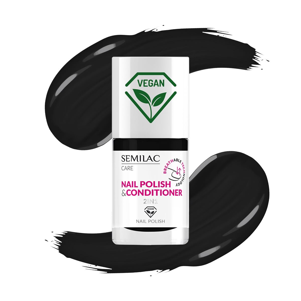

Semilac Breathable Technology 2w1 лак для ногтей с кондиционером, 038 Semilac