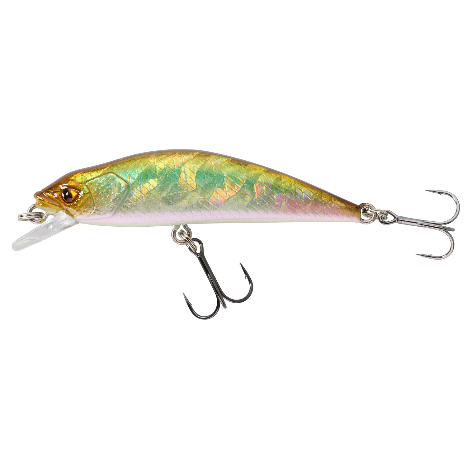 

Воблер на форель MINNOW WXM MNWFS 70 US зеленая спина CAPERLAN, зеленый белый