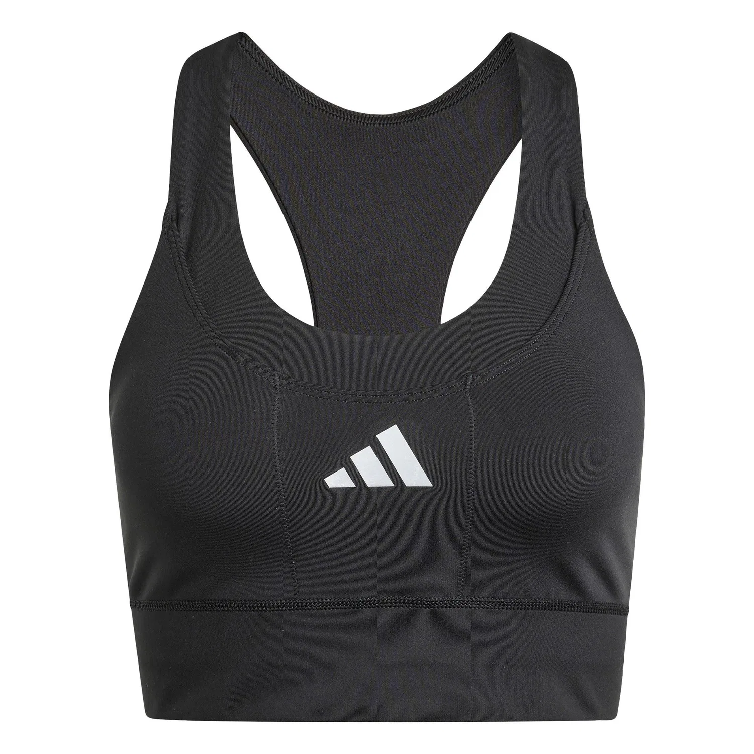 Женский спортивный бюстгальтер с средним уровнем поддержки adi365 Running Pocket Medium Support BH Adidas, Черный — фото 2
