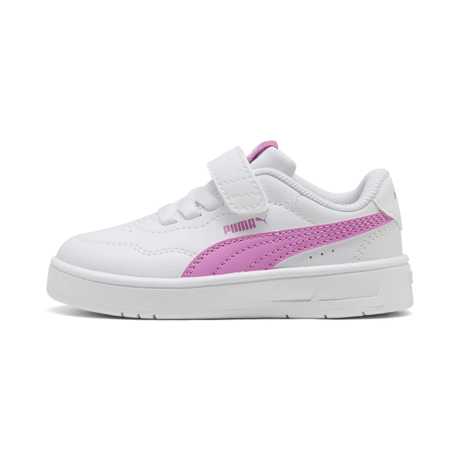 Детские кроссовки с SOFTFOAM+ дэмпингом COURT LALLY PUMA, White-Mauve Pop — фото 2