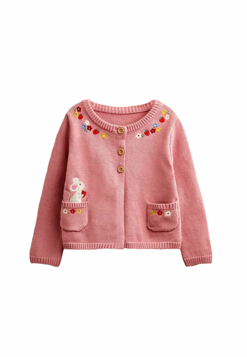 Кардиган Jojo Maman Bébé, Dusky Pink Mouse