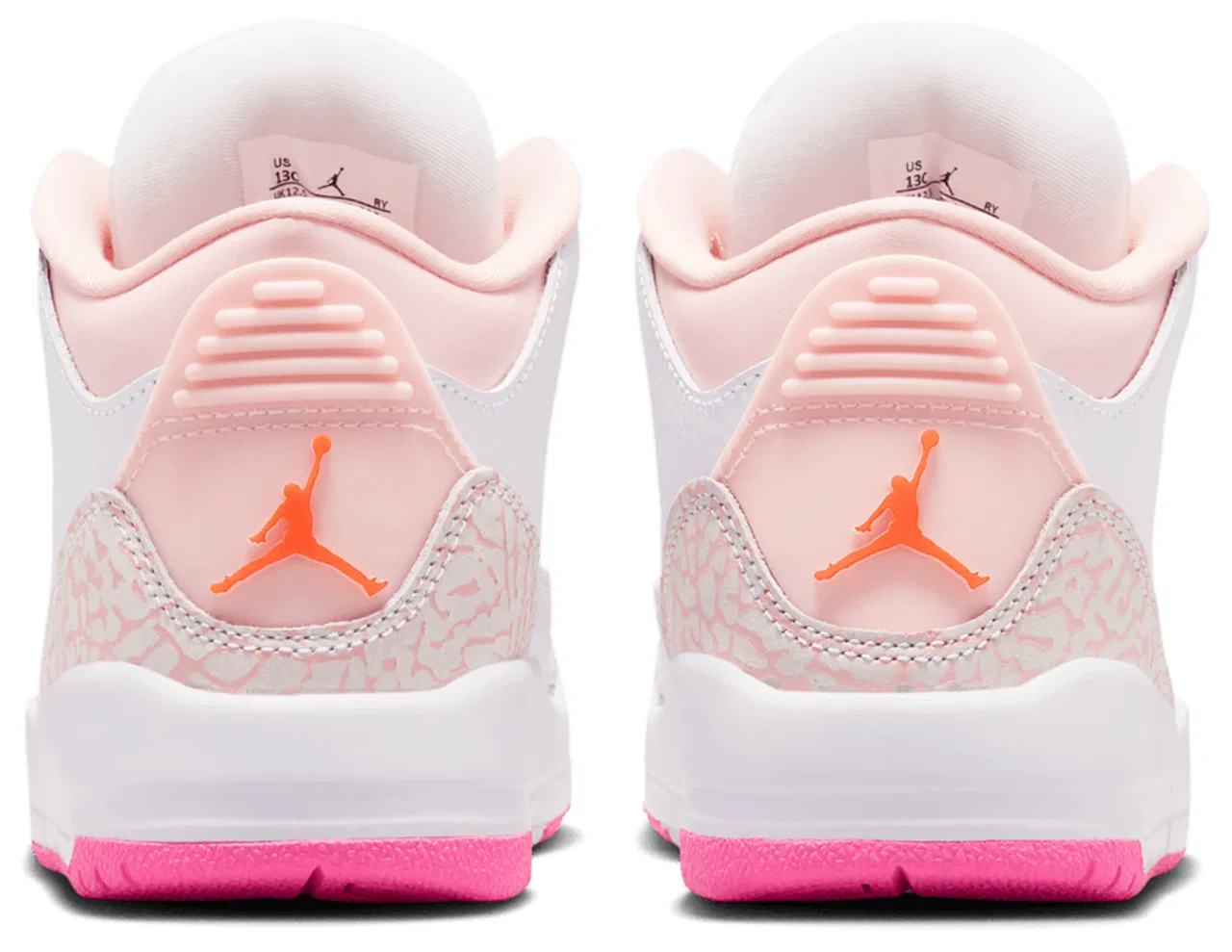 Детские баскетбольные кроссовки Retro 3 Jordan, цвет Pink/Blue/Orange — фото 3