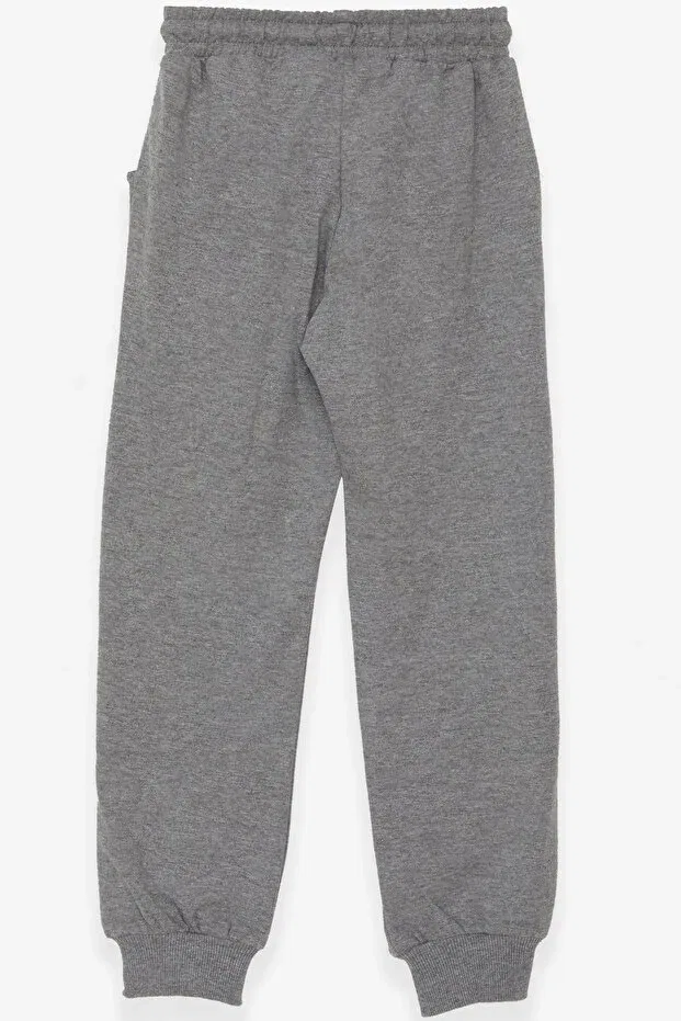 Детские спортивные штаны для девочек с принтом Breeze, Dark Gray Melange — фото 2