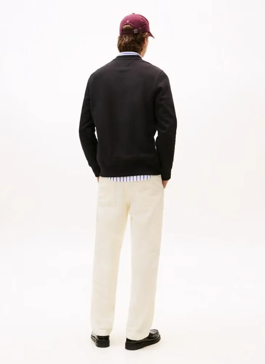 Свитшот Tommy Hilfiger Arch Logo, черный — фото 4