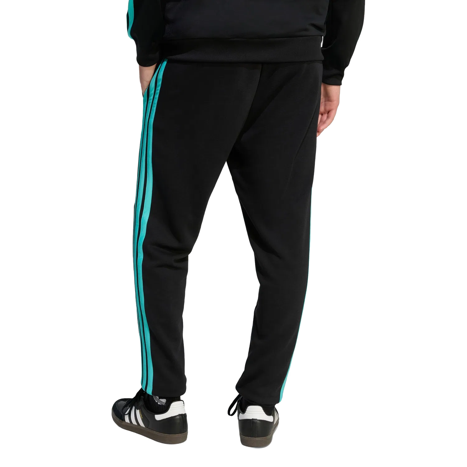 Мужские спортивные штаны с принтом Adidas, черный — фото 3