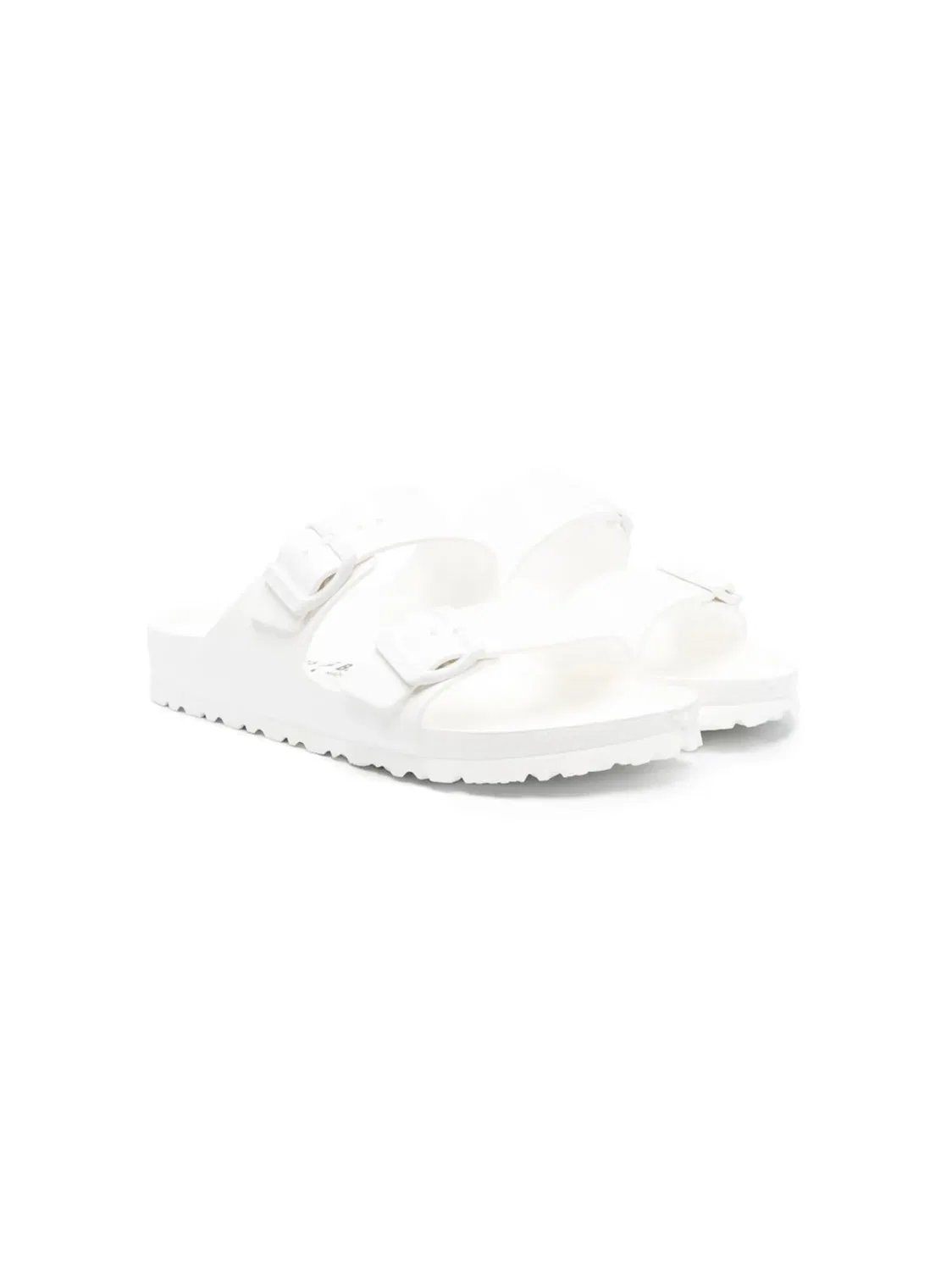 Сандалии с двойной пряжкой и открытым носком Birkenstock, белый