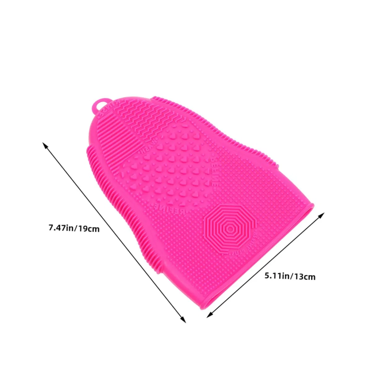 Силиконовая подушечка для очищения кистей, FOMIYES, 2 шт, 19x13x2 см, Розовый — фото 2