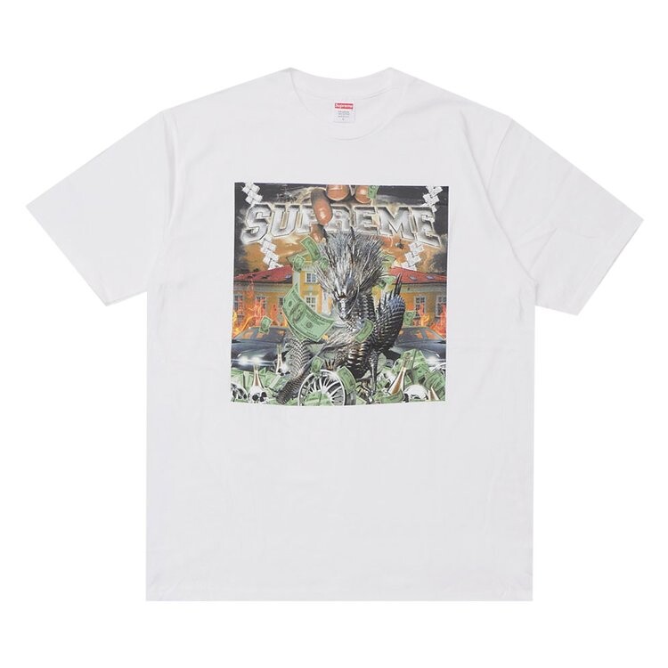 

Футболка Supreme Dragon Tee 'White', белый