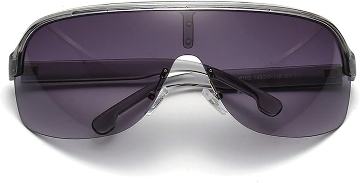 

Солнцезащитные очки-маска с зеркальным экраном Helena для женщин и мужчин, большие ветрозащитные очки, цельные очки в крупной оправе, спортивные солнцезащитные очки, C4