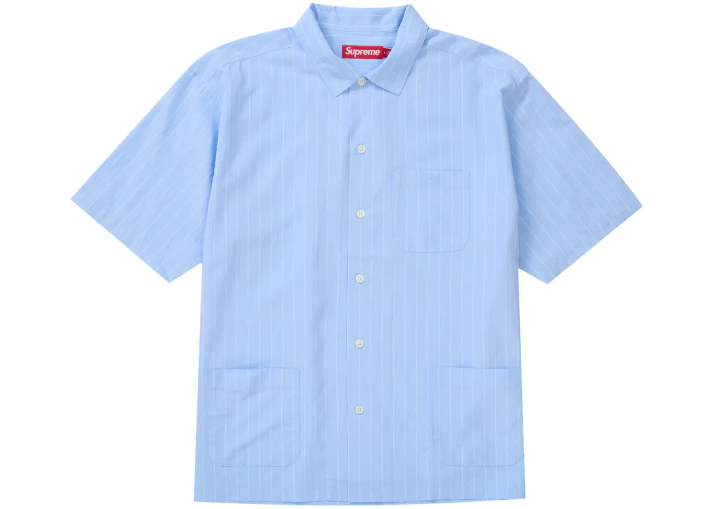 Мужская пижамная рубашка с коротким рукавом Supreme, Blue