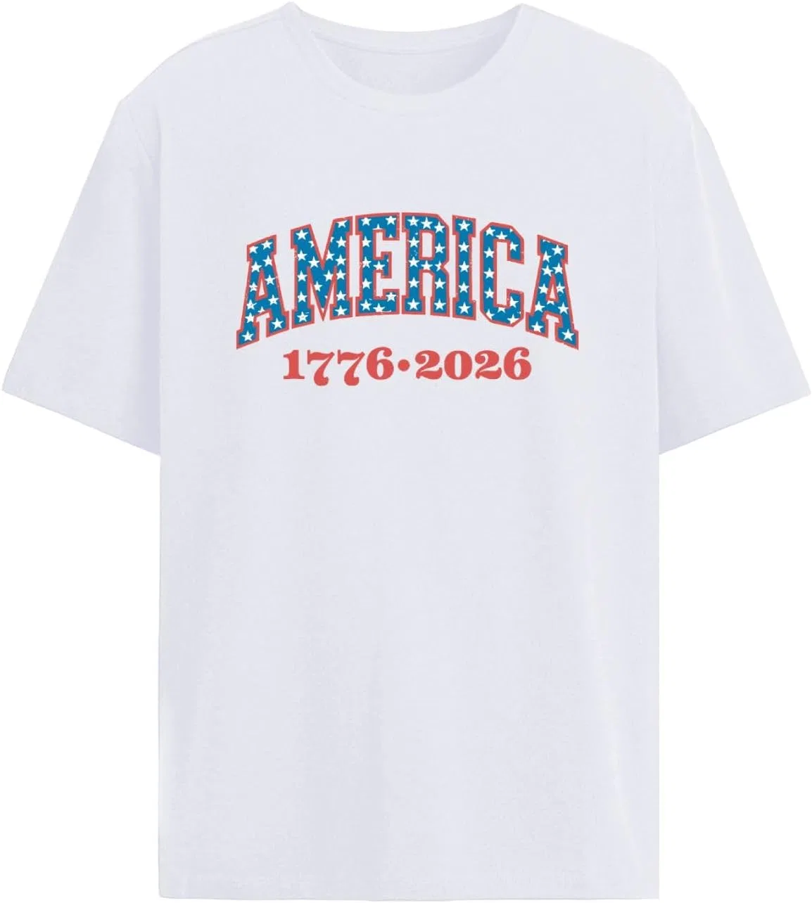 Мужская футболка с принтом 250th Years Anniversary of Freedoms US 1776-2026 Shirt-003, White