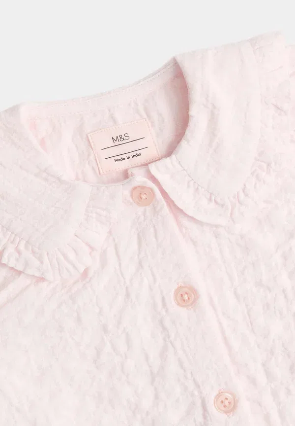 Комплект из топа и брюк с цветочным принтом Floral outfit Marks & Spencer, Pink Mix, розовый — фото 2