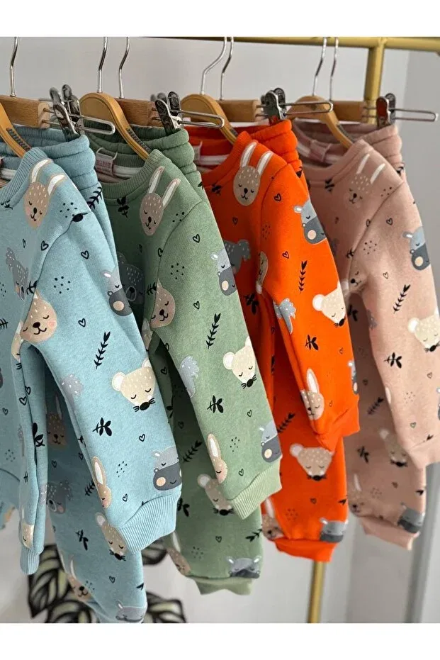 Детский комплект с принтом коала, кролик, плюшевый мишка Generic Brands, Orange — фото 3