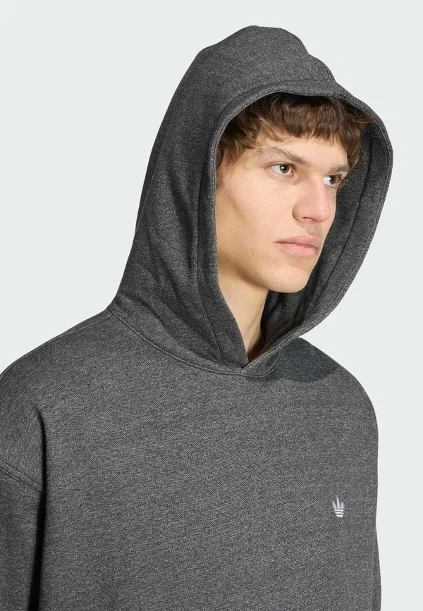 Толстовка свободного кроя меланжевого цвета с логотипом Trefoil Essentials Adidas Originals — фото 4