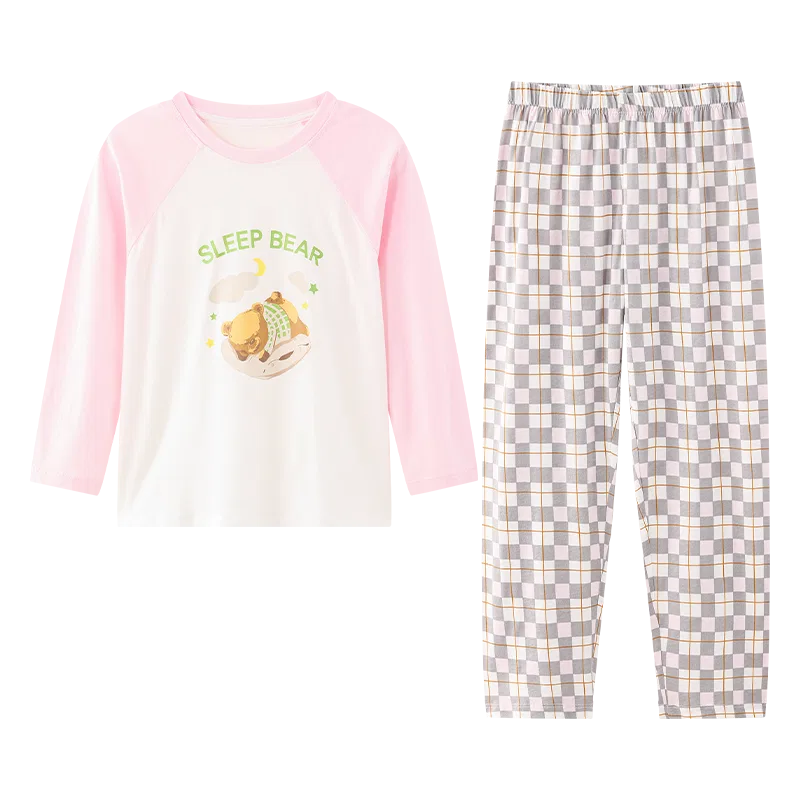 Детский комплект пижам Red bean, Light Pink