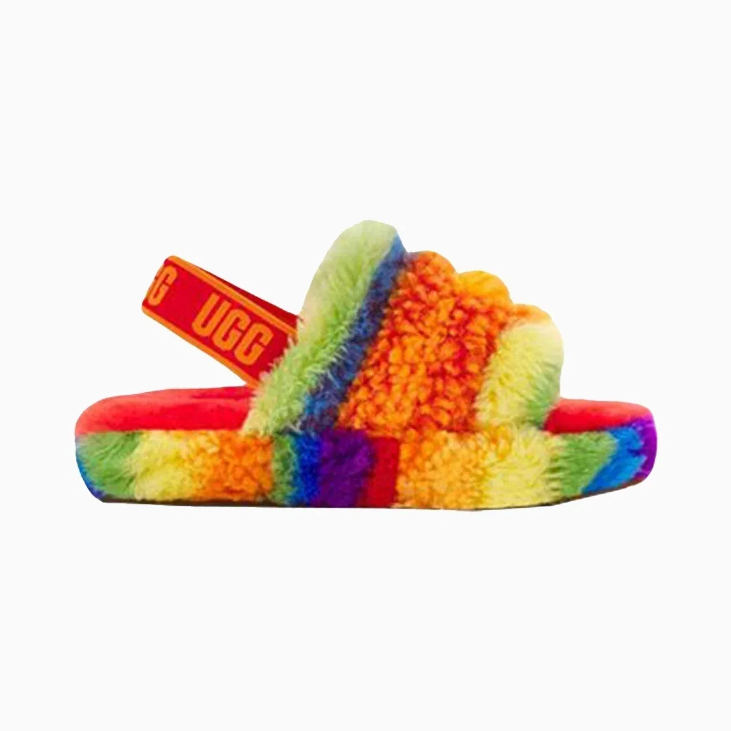 Детские сандалии-слайды UGG Fluff Yeah Cali Collage, мультиколор