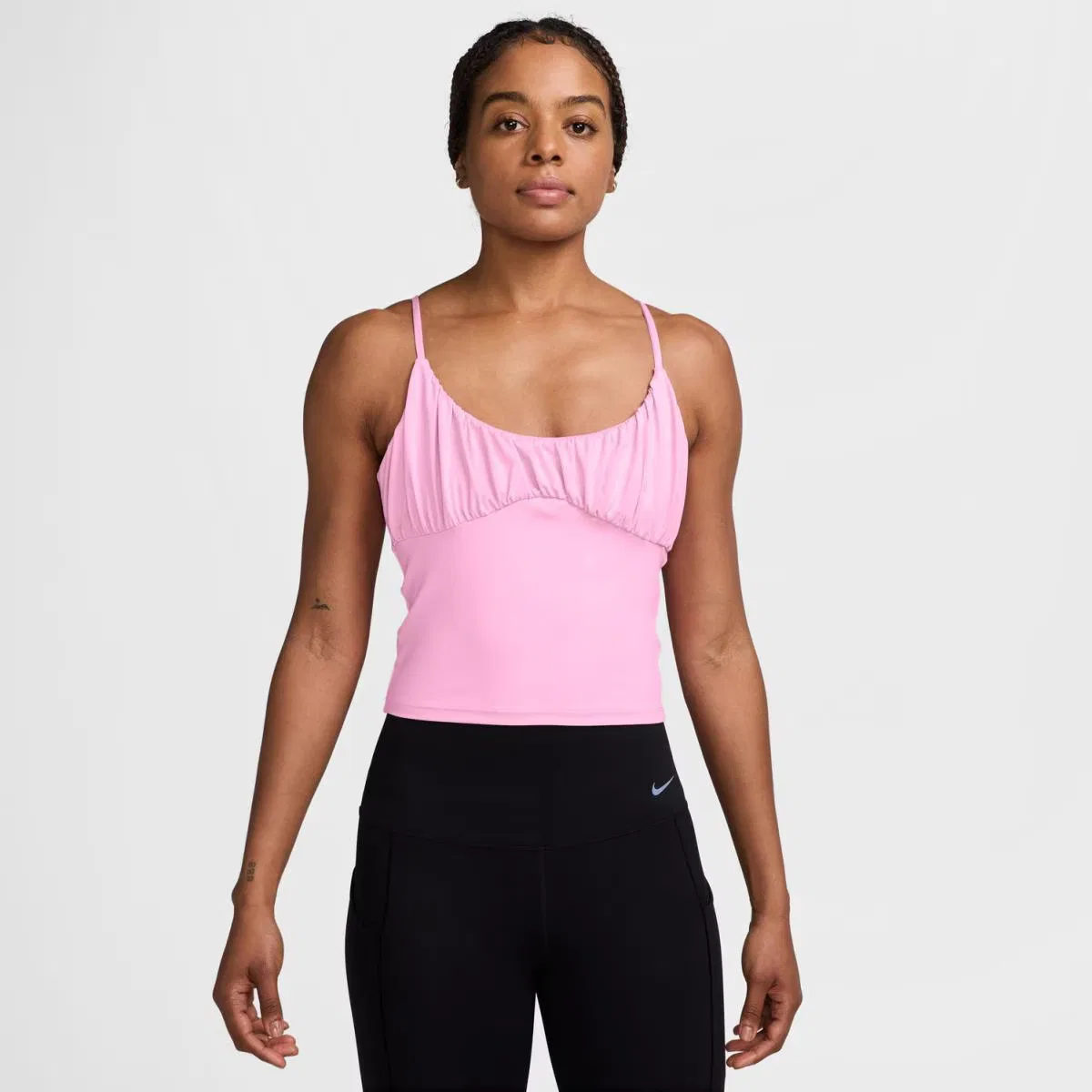 Женская футболка, W Nk One DF Fitted Tank Fem, Nike, красный