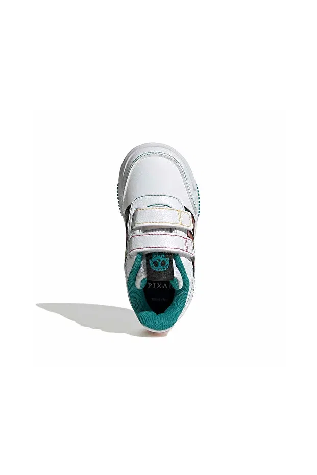 Детские спортивные кроссовки для девочек на липучке Tensaur Velcro Adidas, White Coco — фото 4