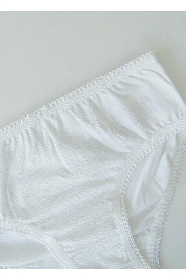 Детские трусы для девочек хлопковые комплект 3 шт Organic Classic Kitikate, White — фото 3