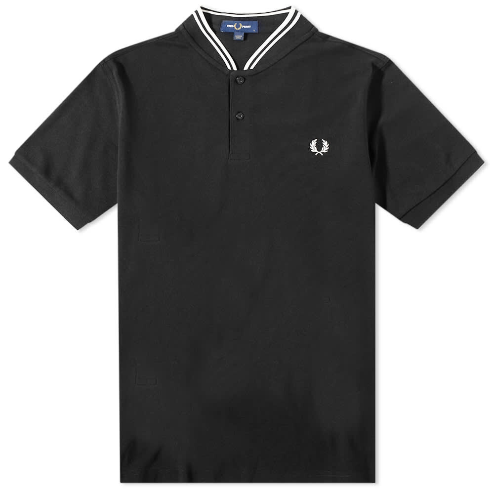 

Футболка Fred Perry Bomber Collar Polo, Серый, Футболка Fred Perry Bomber Collar Polo