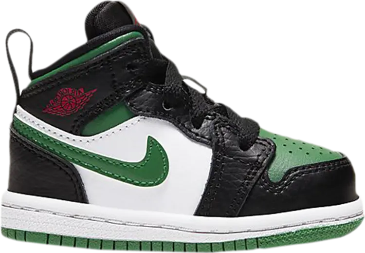 

Кроссовки Air Jordan 1 Mid TD Black Pine Green, черный