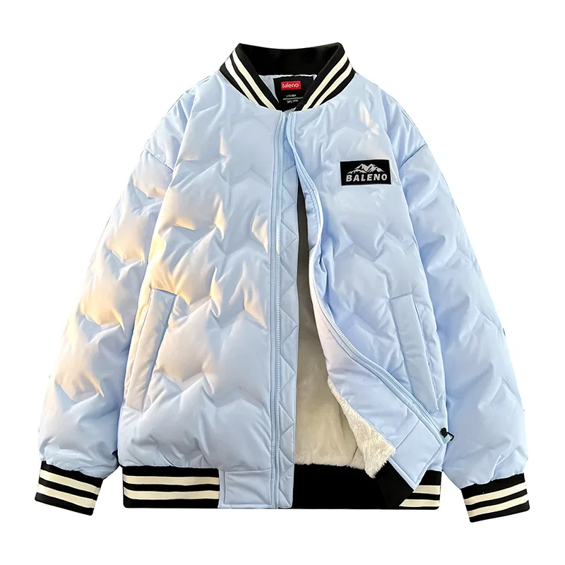 Детское пуховое пальто с бейсбольным воротником BALENO, Light Blue